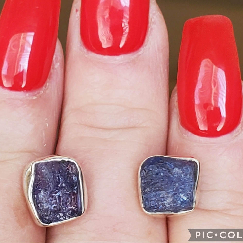 Genuine Natural Tanzanite Earrings